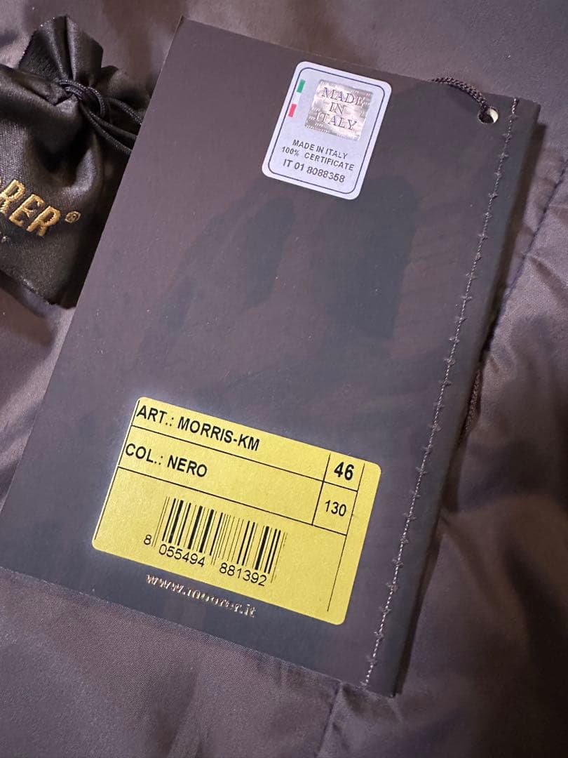 MOORER ムーレー MORRIS-KM 46 NERO ブラック ダウン