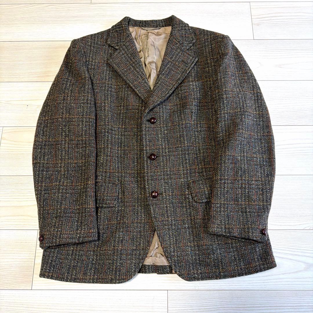極上　70s Dunn&co ハリスツイード　テーラードジャケット　アナトミカ