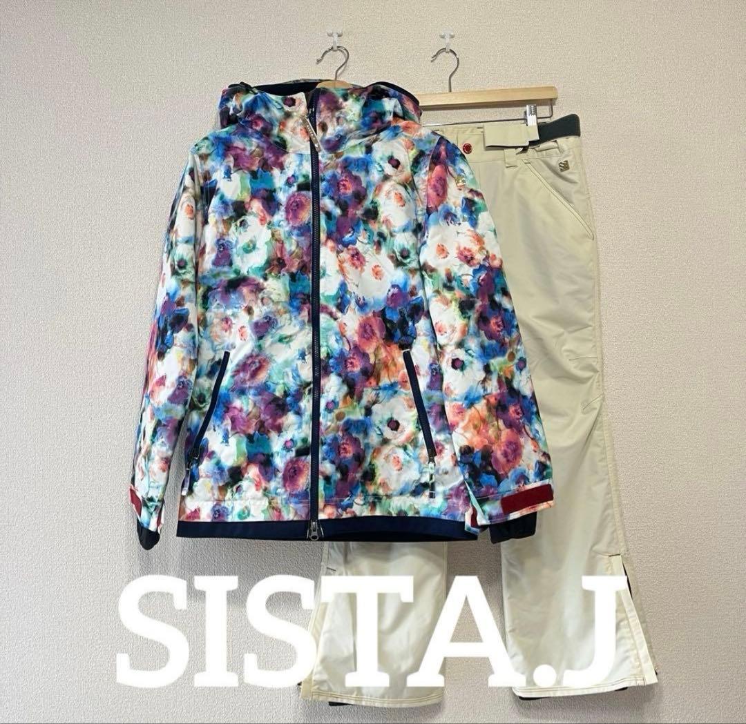【極美品】sista.Jスキー スノボ ウェア 上下セット レディースS 総柄