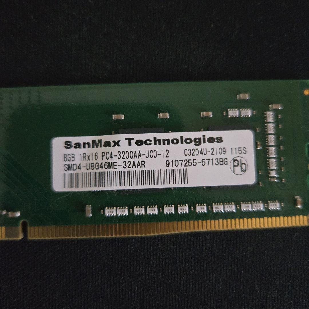 W*D様 SanMax DDR4 8GB×2 pcメモリ 3200