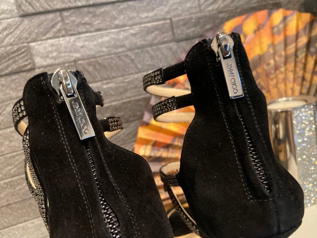 JIMMYCHOO黒サンダル34.5