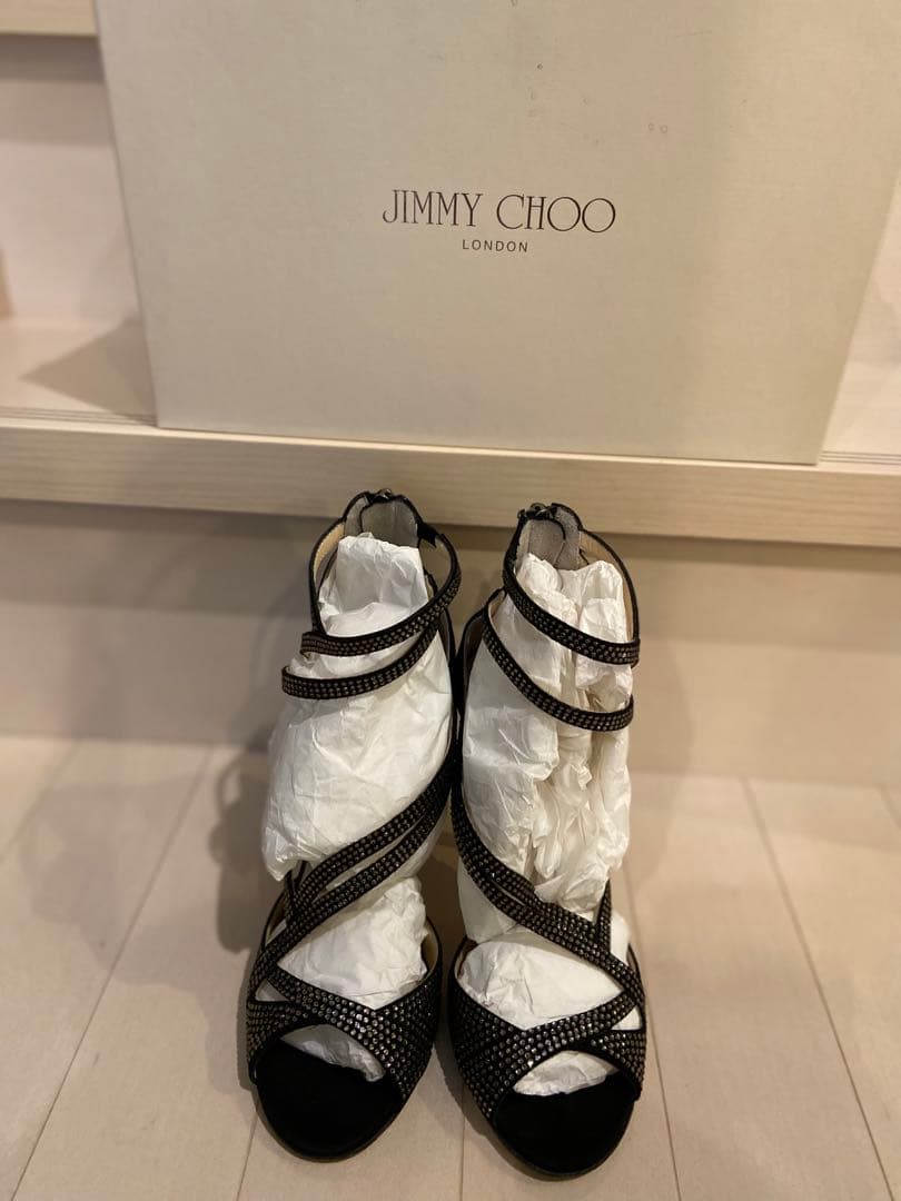 JIMMYCHOO黒サンダル34.5