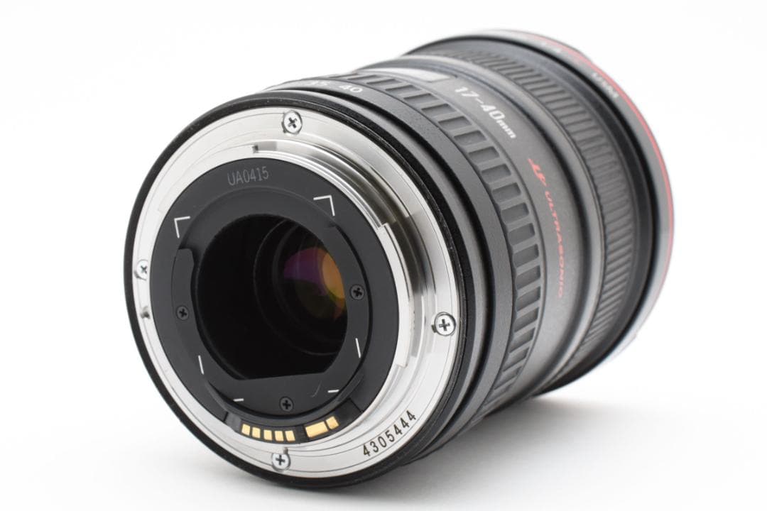 広角　明るいレンズ！Canon EF 17-40mm f/4L USM レンズ