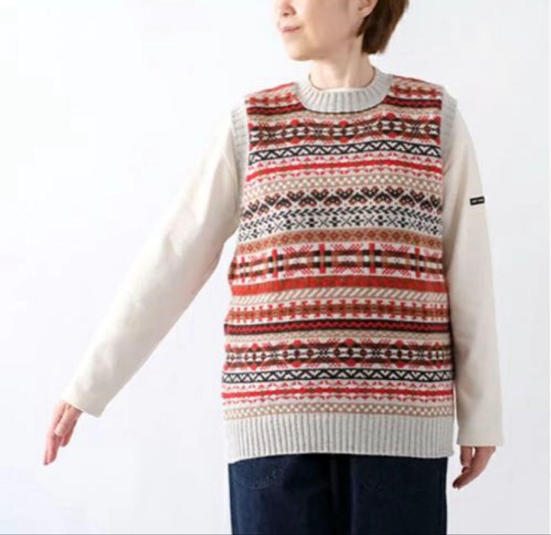 LAURENCE J SMITH フェアアイル クルーネックベスト