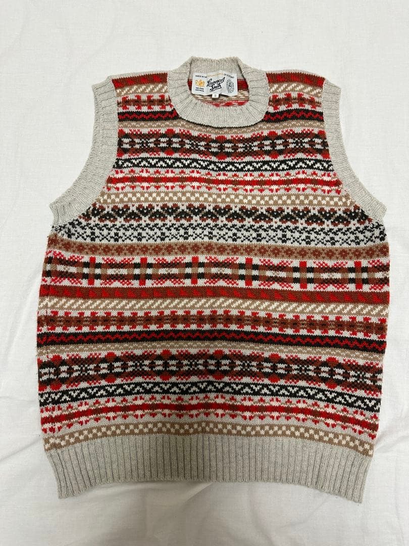 LAURENCE J SMITH フェアアイル クルーネックベスト