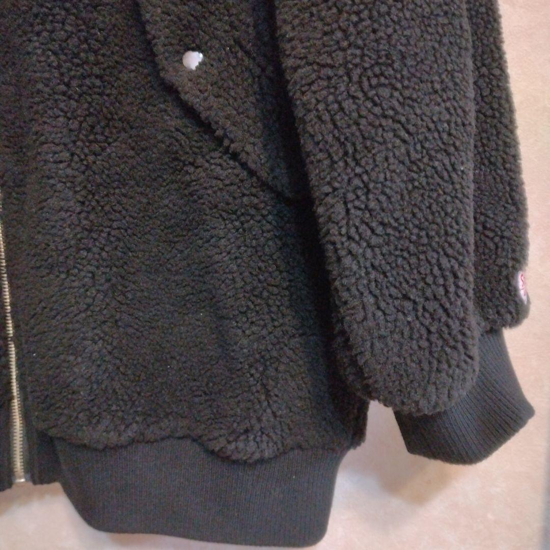 ★SHIPS any★ レディース　アウター　ボア　コクーン　ジップブルゾン