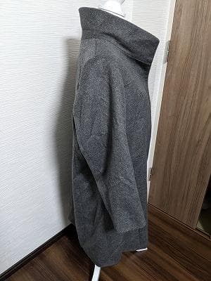 232　カシミヤ100％　東京スタイル　グレー　大きいサイズ　コート　カシミア