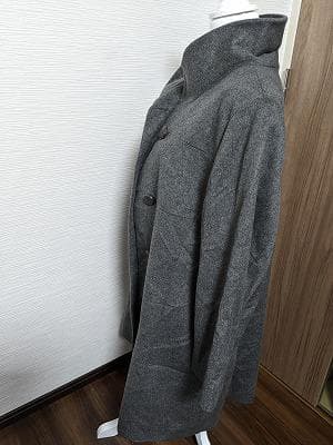 232　カシミヤ100％　東京スタイル　グレー　大きいサイズ　コート　カシミア
