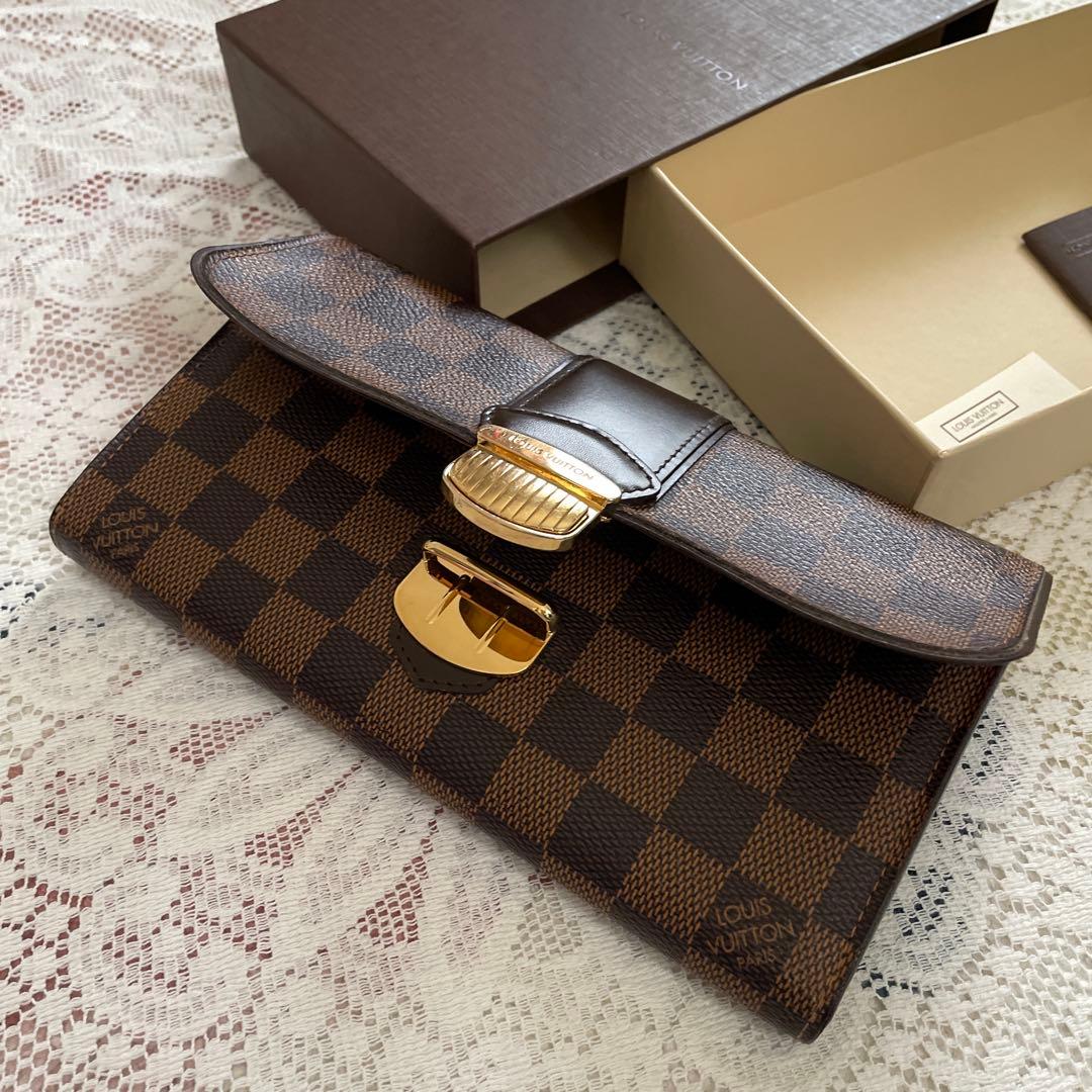 Louis Vuitton ダミエ・キャンバス 長財布　美品