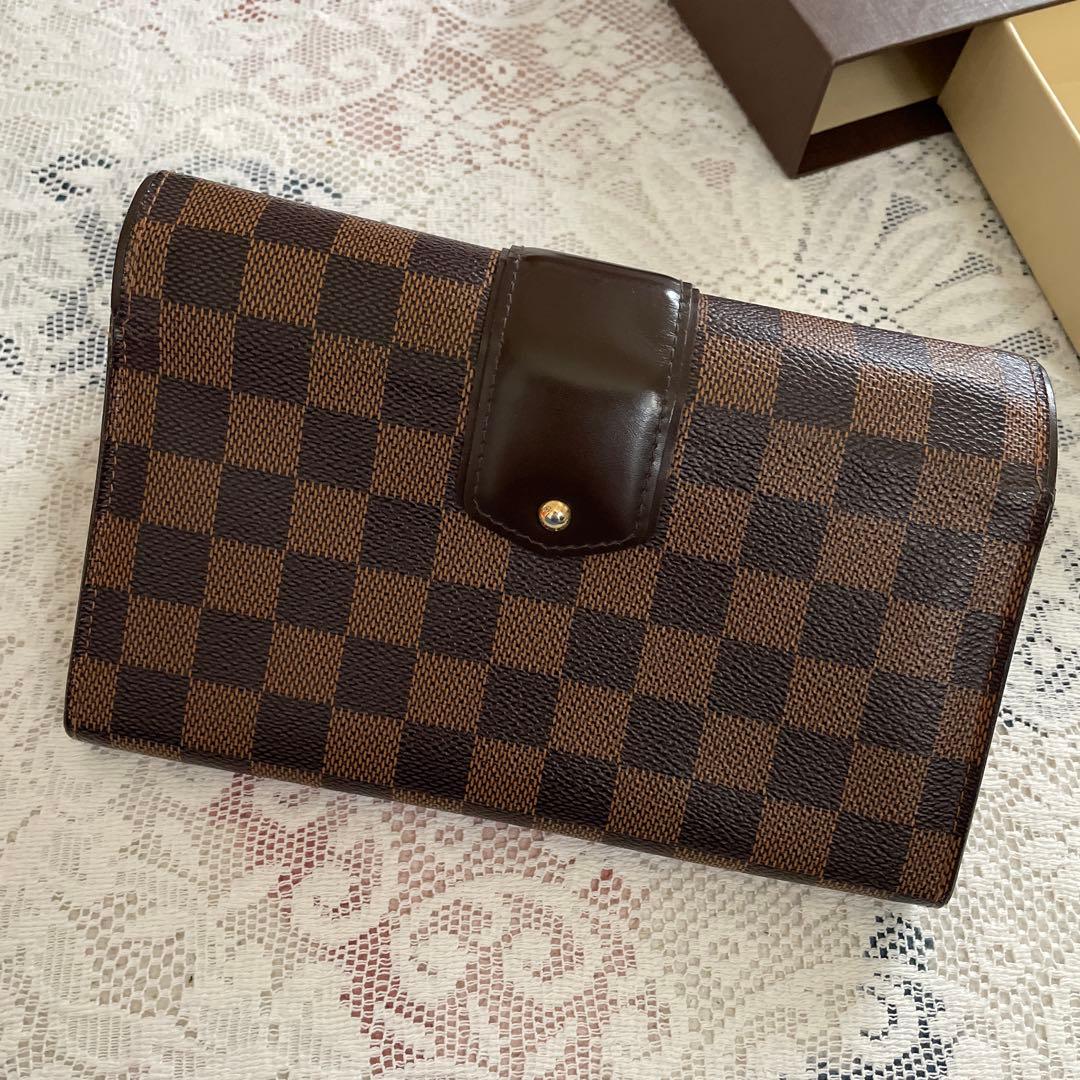 Louis Vuitton ダミエ・キャンバス 長財布　美品