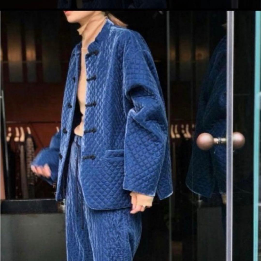 希少 ROKU 6 チャイナベスト ジレキルティングジャケット