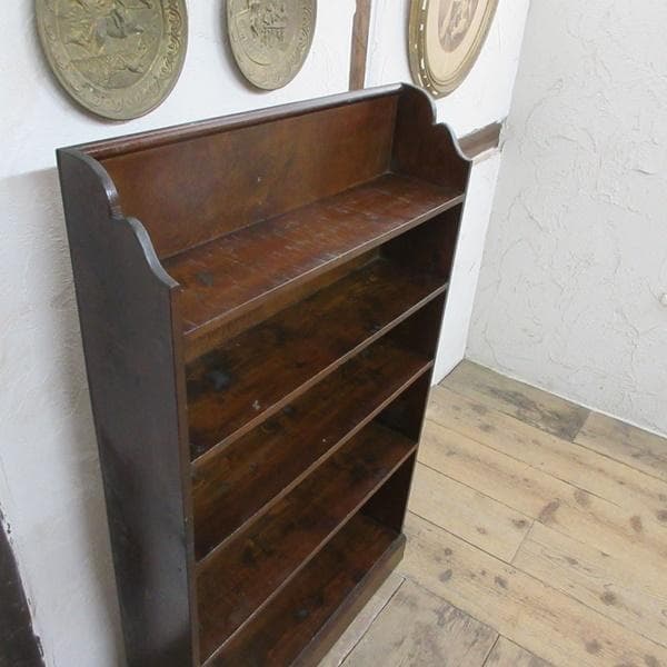 イギリス アンティーク 家具 ブックシェルフ ブックケース 本棚 6753d