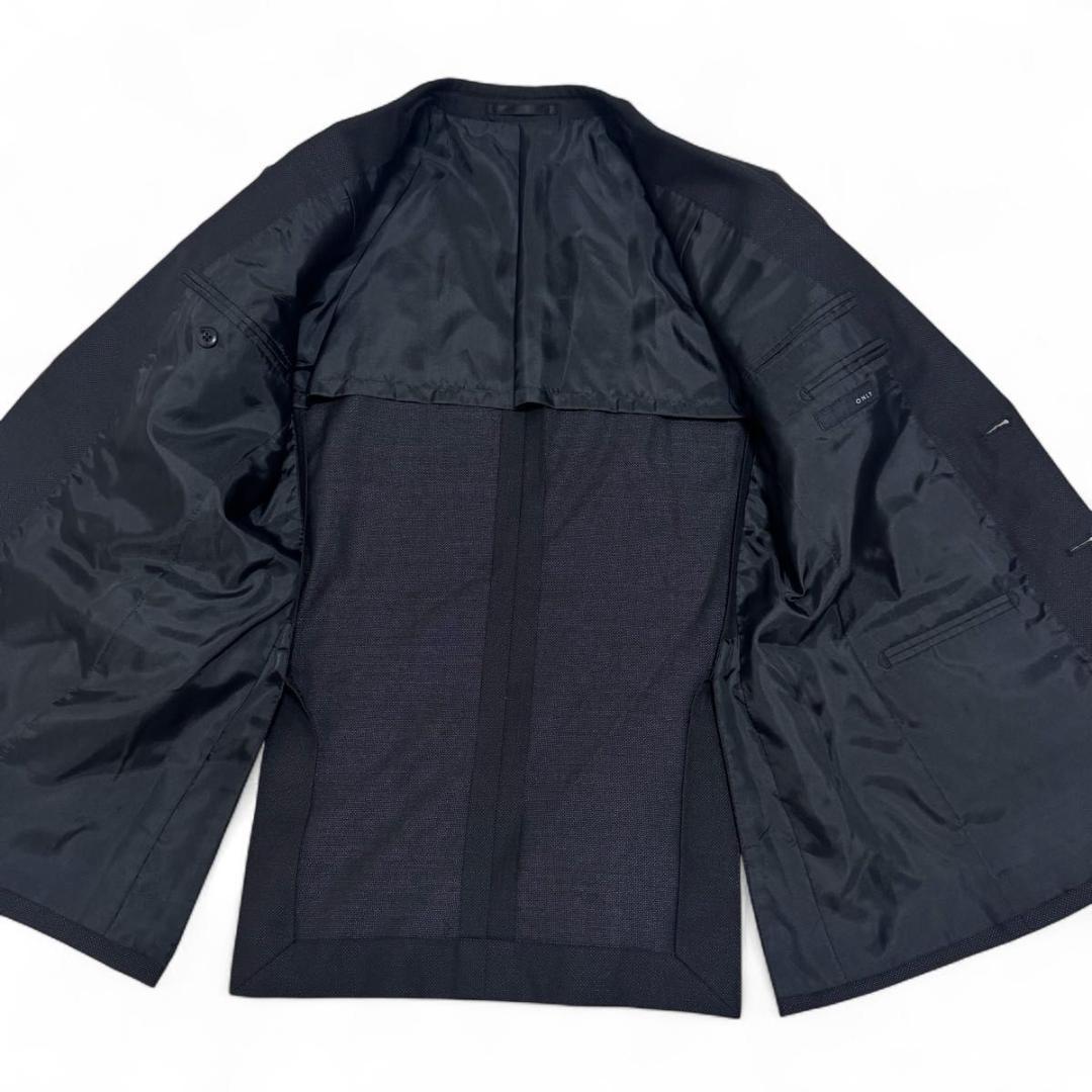 ✨未使用級✨ONLY　3ピース　シルク混　ブラック　スーツ　セレモニー　170A