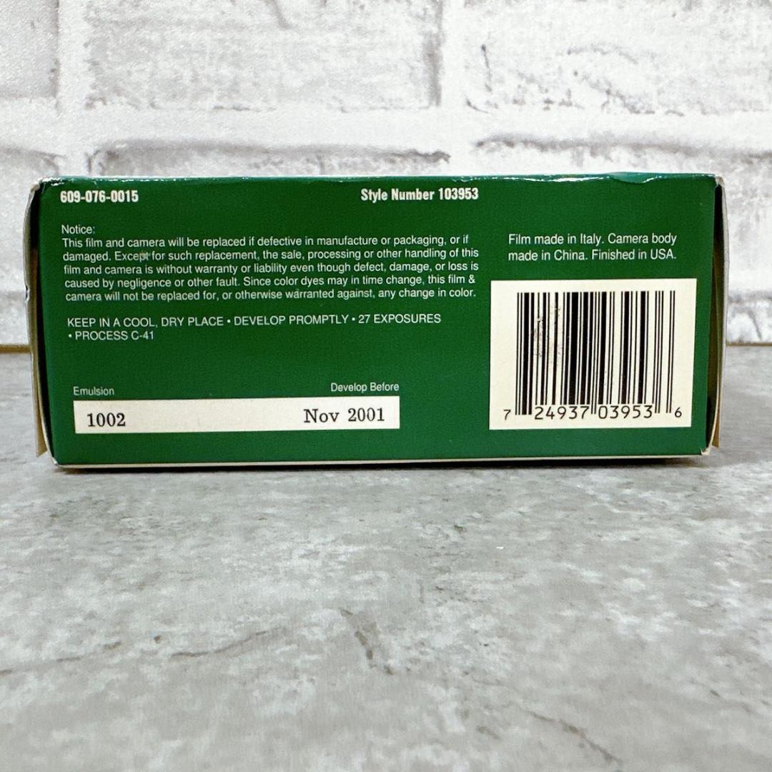 超レア　デッドストック　アールイーアイ　REI 使い捨てカメラ　防水水中カメラ