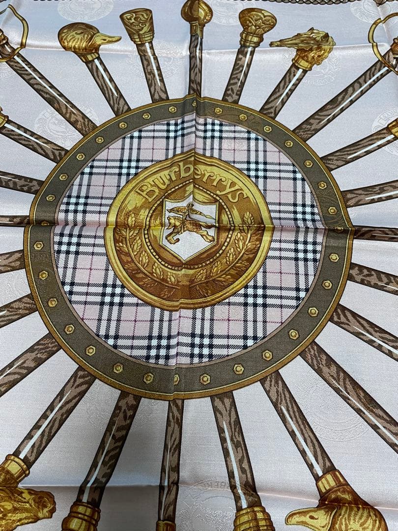 s*y様 シルク&コットンBurberry チェック柄ハンカチーフ4枚セット