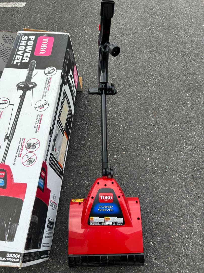 TORO 電動スノーショベル Toro 38361（20M防雨延長コード付き）
