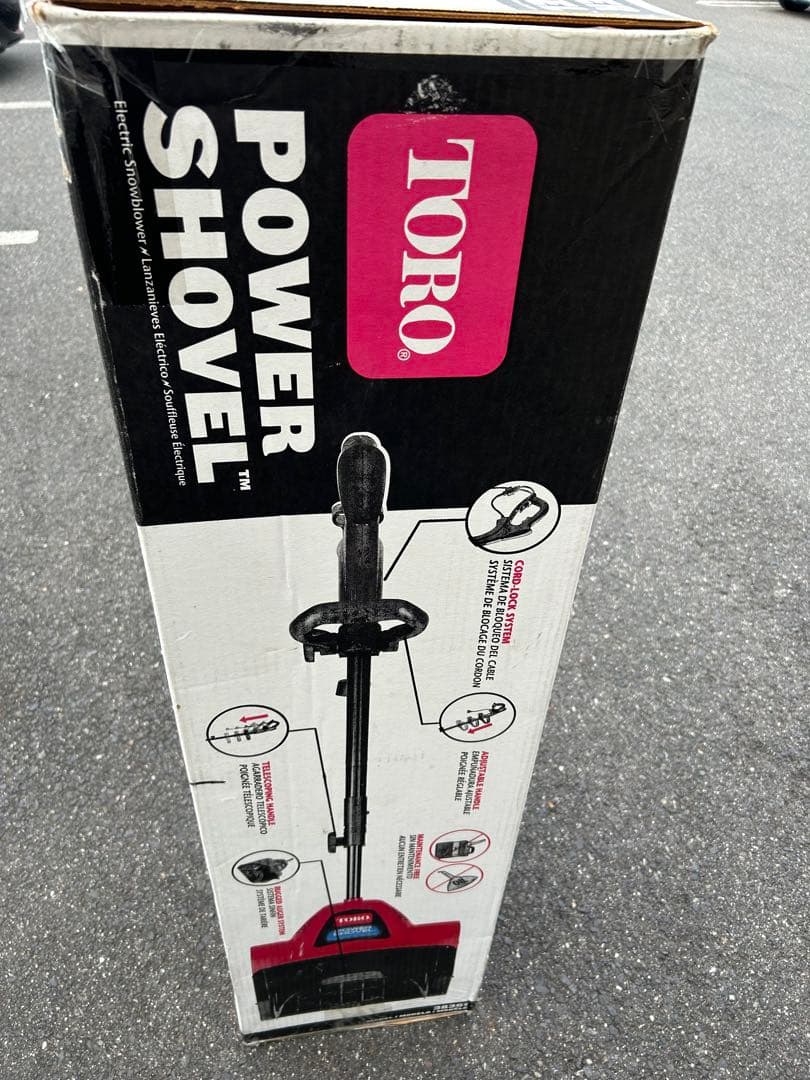 TORO 電動スノーショベル Toro 38361（20M防雨延長コード付き）