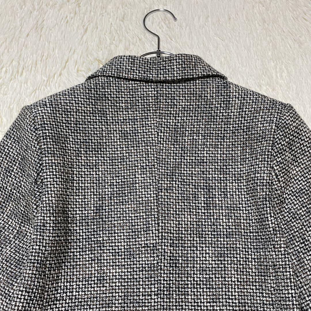 ミラオーウェン 金ボタン テーラード ジャケット ダブル ツイード 0サイズ