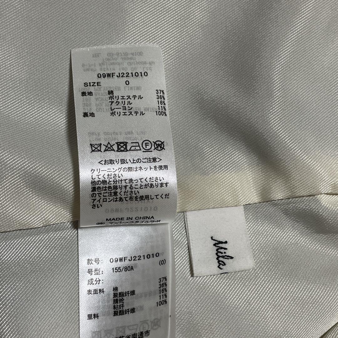 ミラオーウェン 金ボタン テーラード ジャケット ダブル ツイード 0サイズ