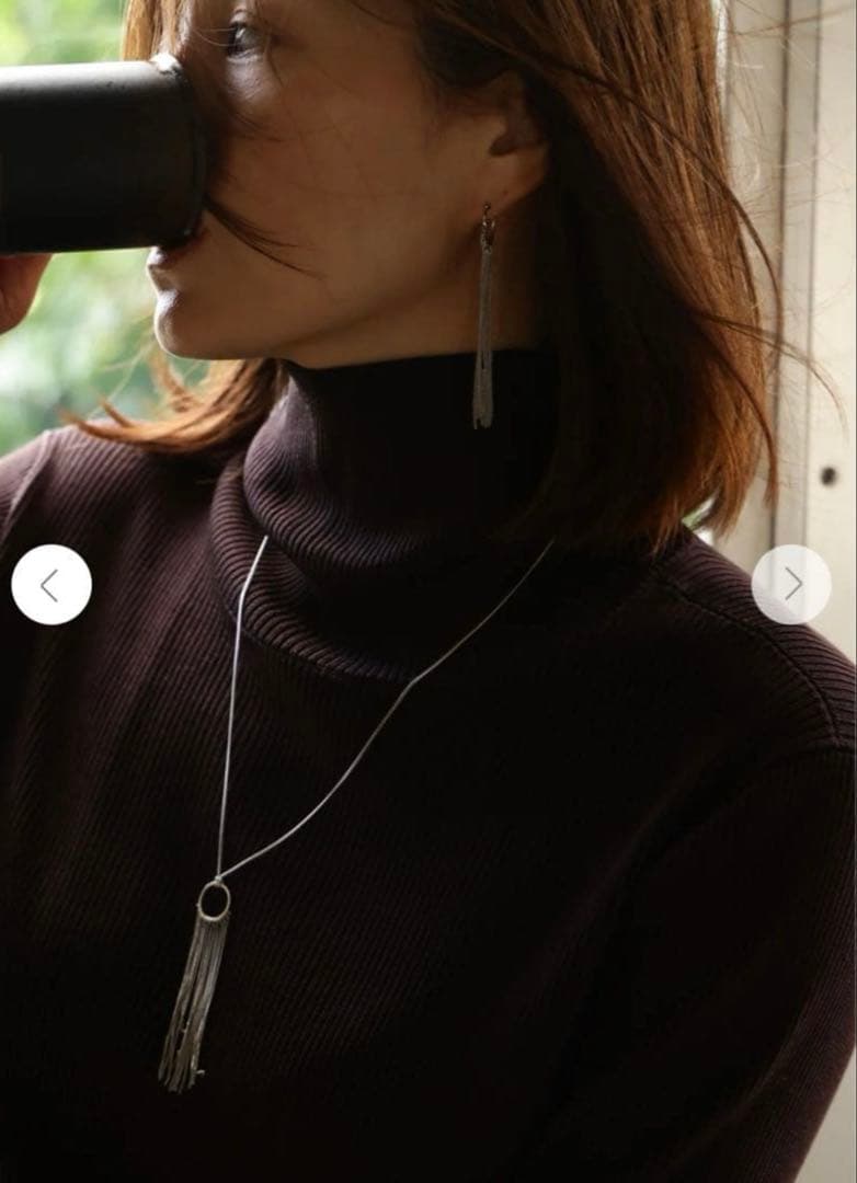 loin.ロワン frange hoop necklace ネックレス 井川遥