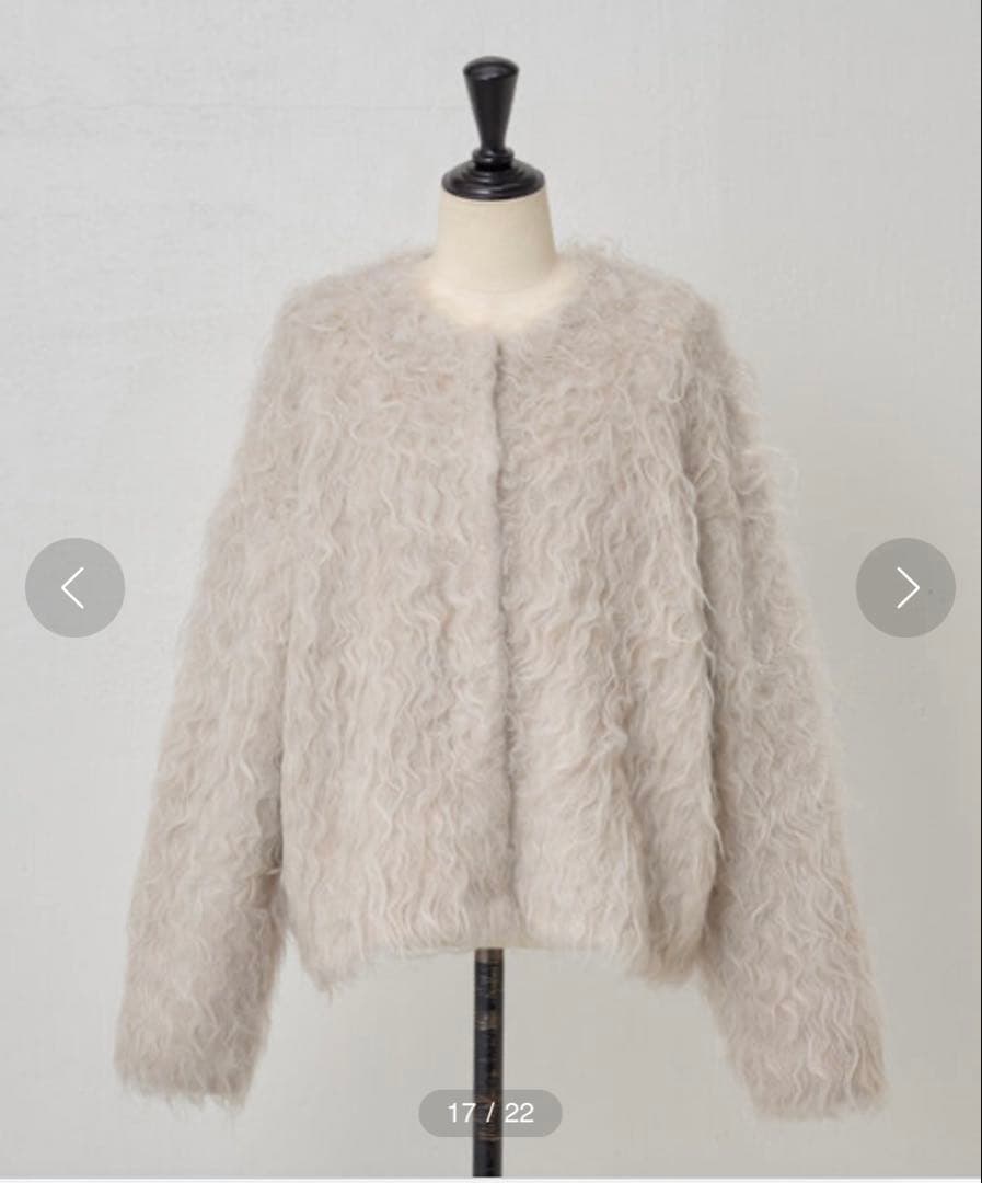 専用　BEARDSLEY ファー素材 カーディガン 長袖