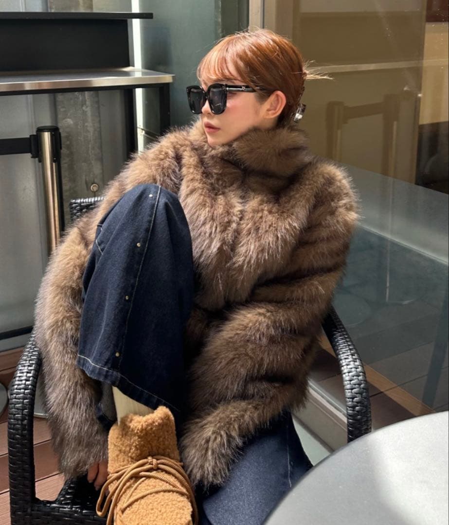 ダブルジップファーブルゾン　raycassin