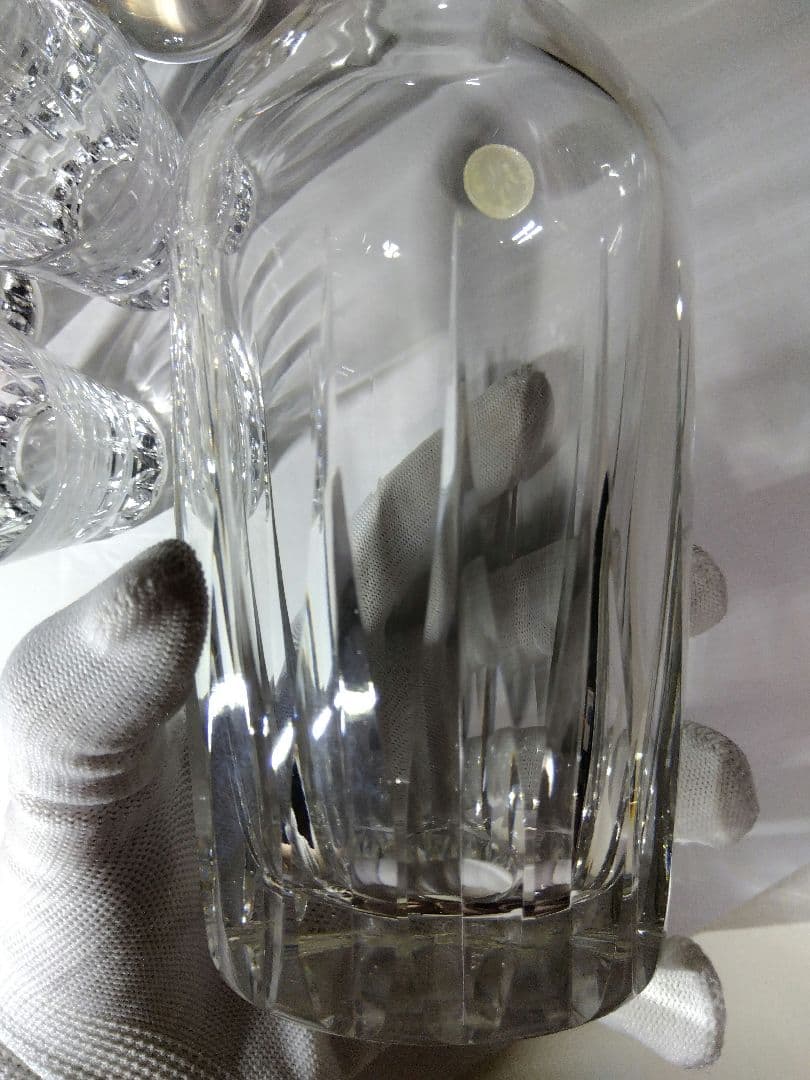 昭和レトロ　未使用　HOYAクリスタル　クリスタルデキャンタ＆ショットグラス