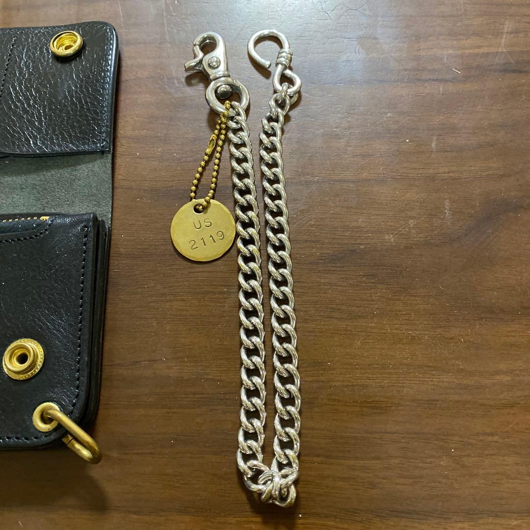 US 三軒茶屋 アス ウォレットチェーン ホースハイド レザーウォレット