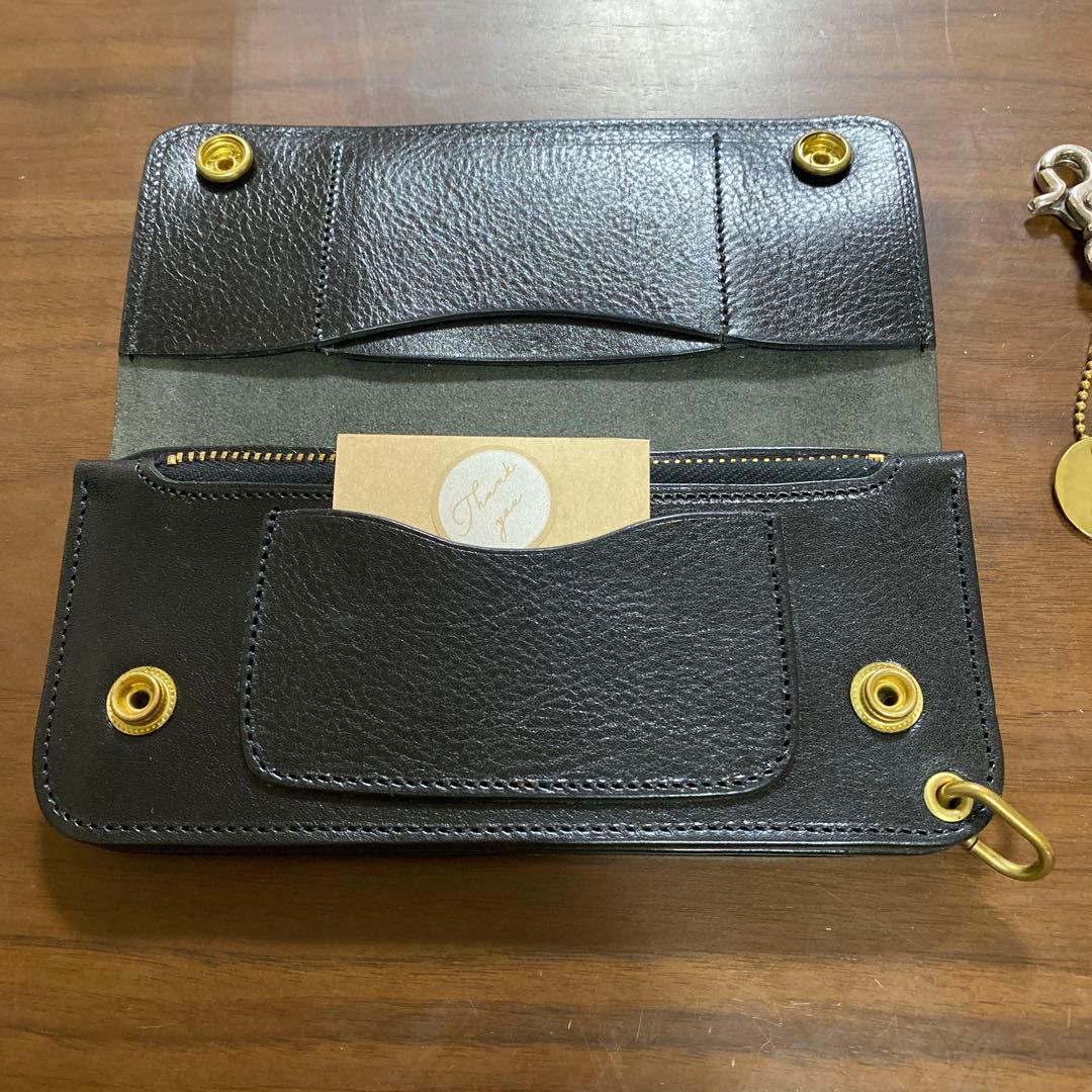 US 三軒茶屋 アス ウォレットチェーン ホースハイド レザーウォレット