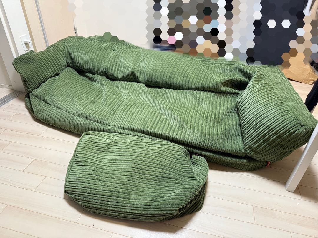 【最終値下げ】loungepug3人掛けアルバートソファビーズクッション