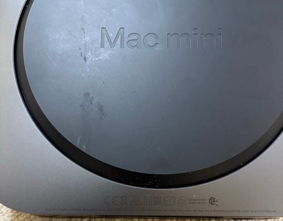 Apple Mac mini 2018 スペースグレー