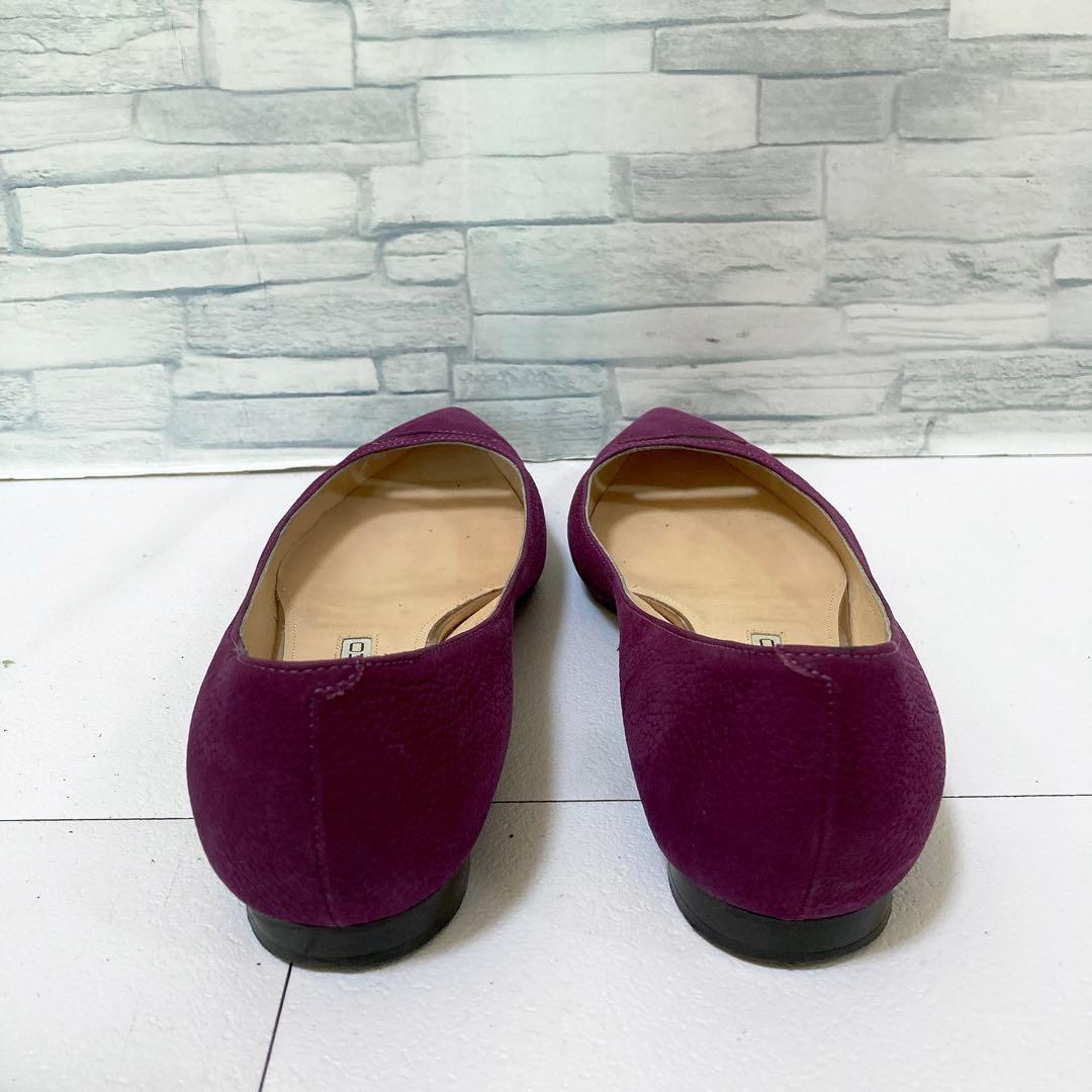 PELLICO ペリーコ アネッリ 本革 フラットシューズ 23.5 パープル系