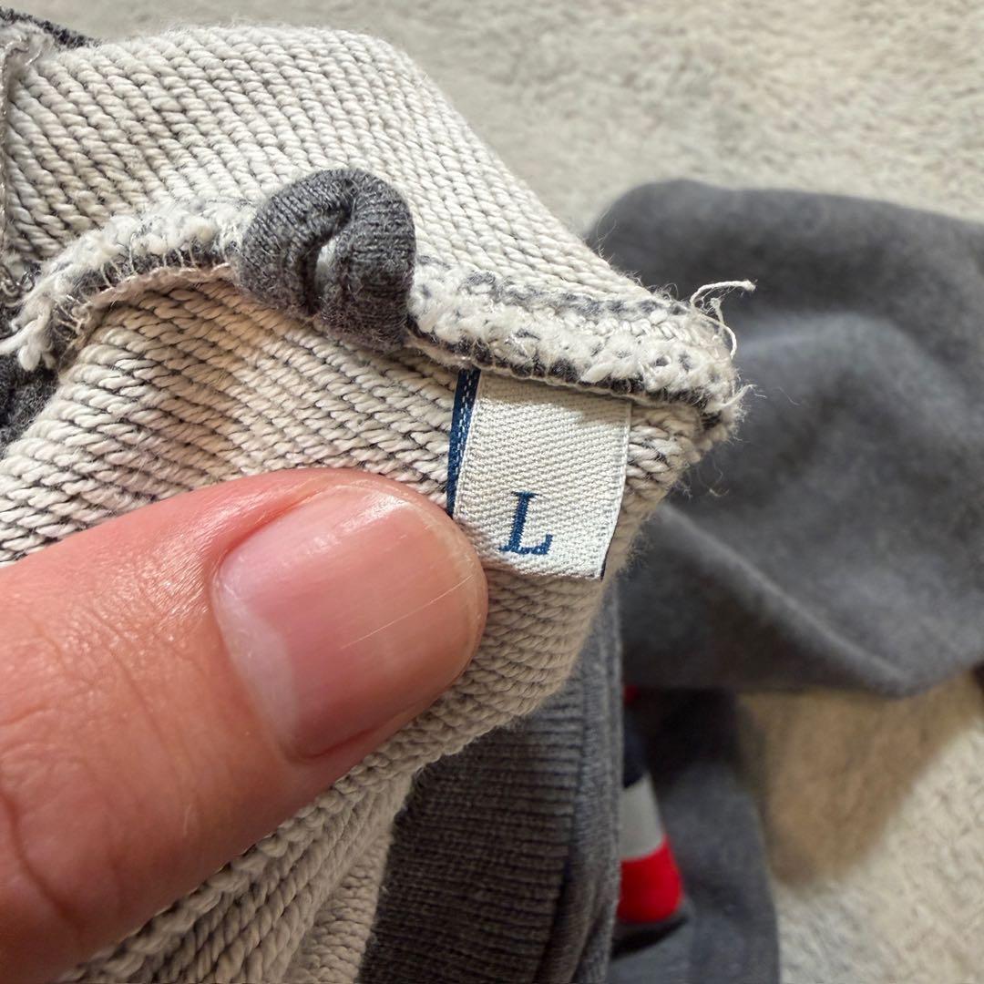 モンクレール　マグリア　スウェットトレーナー　トリコロールライン　グレー　L