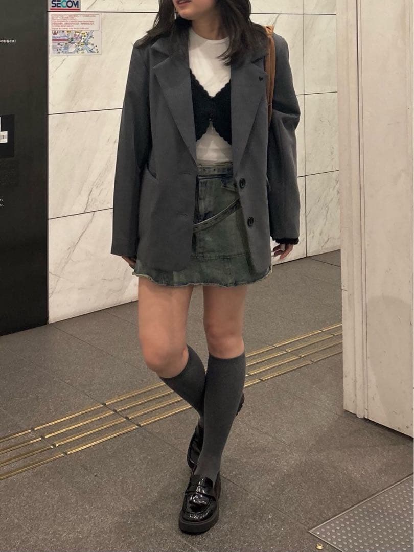 ハート刺繍入り テーラードジャケット TINA：JOJUN