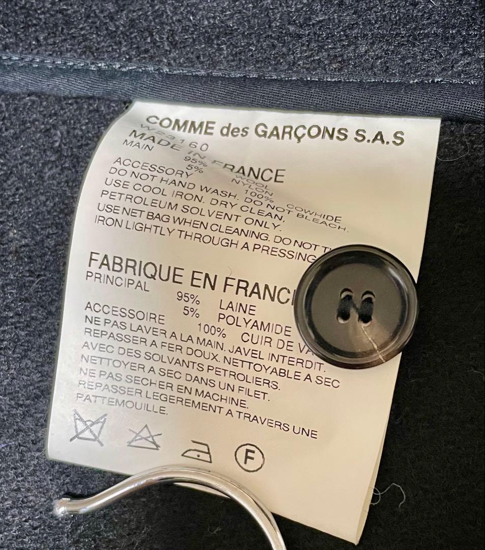 コムデギャルソンシャツ　ダッフルコート　Mサイズ　黒