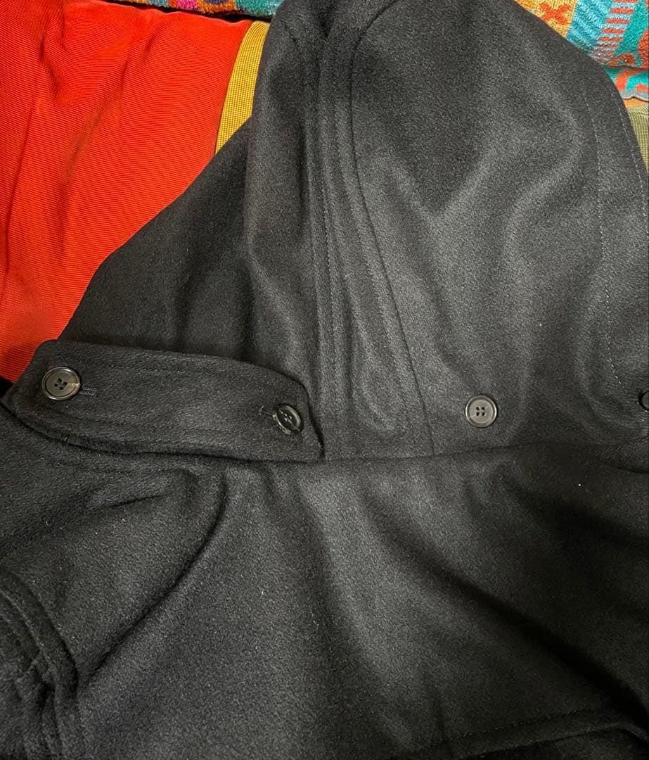 コムデギャルソンシャツ　ダッフルコート　Mサイズ　黒