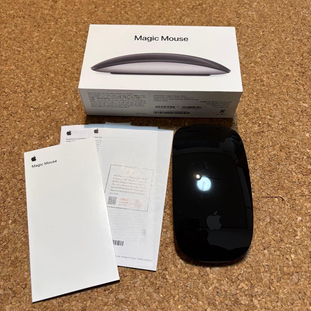 【美品】Apple Magic Mouse (USB-C) ブラック A3204