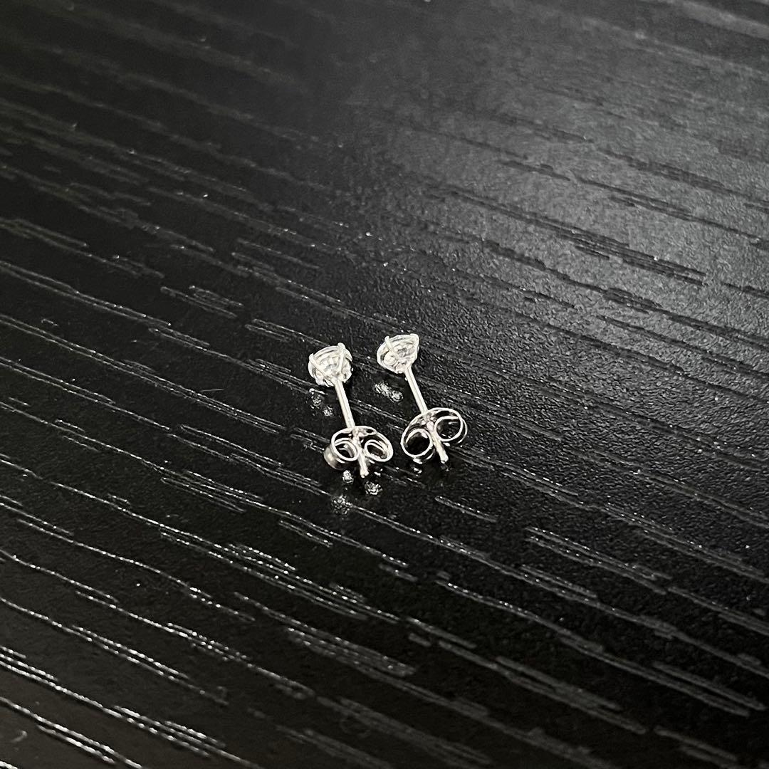 AVALANCHE アバランチ 14Kホワイトゴールド スタッズ ピアス 3mm