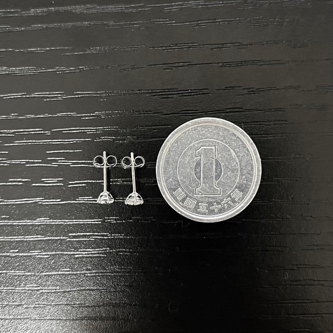 AVALANCHE アバランチ 14Kホワイトゴールド スタッズ ピアス 3mm