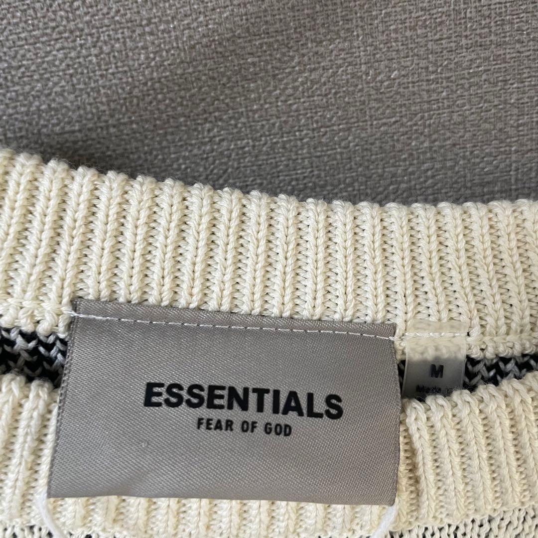R*2様 ESSENTIALS アイボリー ニットトレーナー　FEAR OF G