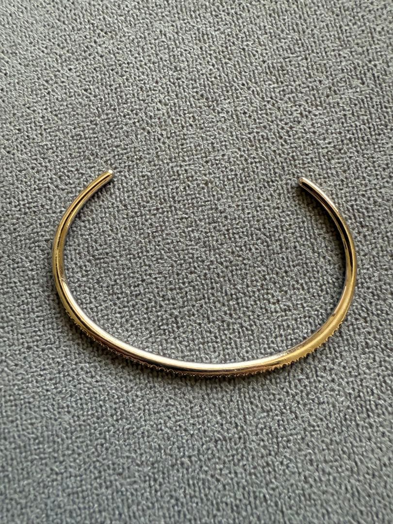 K18 ホワイトゴールド　オープン　バングル　ダイヤ　0.57カラット