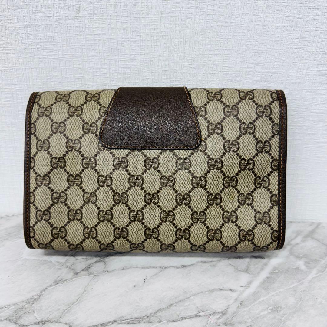 ✨GUCCI✨グッチ✨GG柄✨シェリーライン✨ブラウン✨クラッチバッグ✨