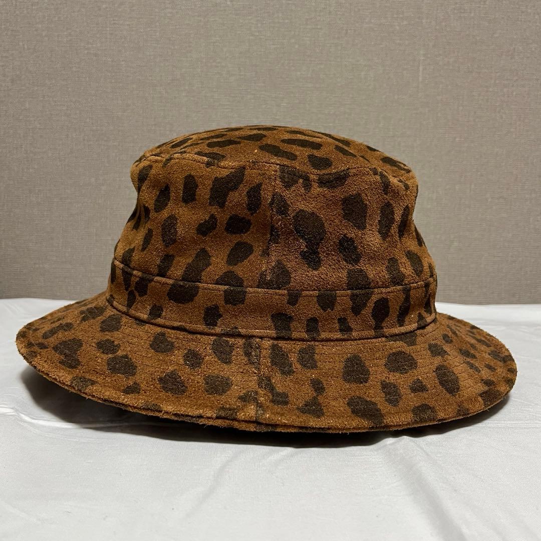 【美品・希少】 WACKO MARIA レオパードレザーバケットハット