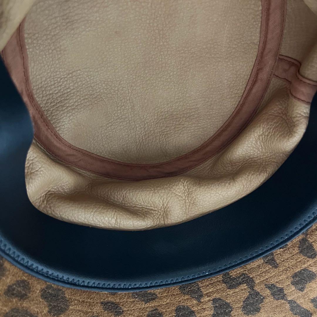 【美品・希少】 WACKO MARIA レオパードレザーバケットハット