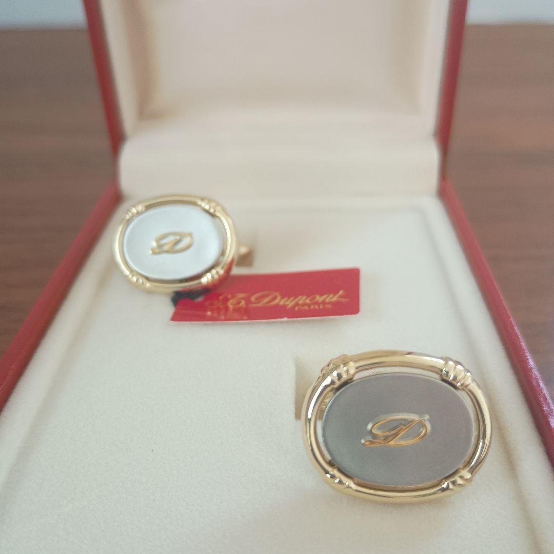 S.T. Dupont カフリンクス ゴールド/シルバー