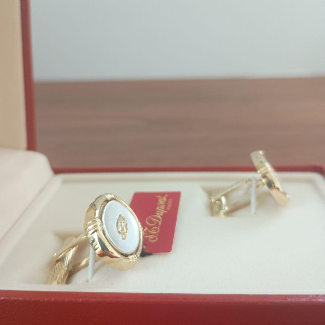 S.T. Dupont カフリンクス ゴールド/シルバー