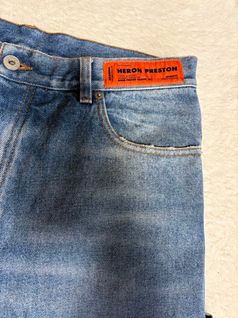HERON PRESTON ペインターデニム　ワイドデニム