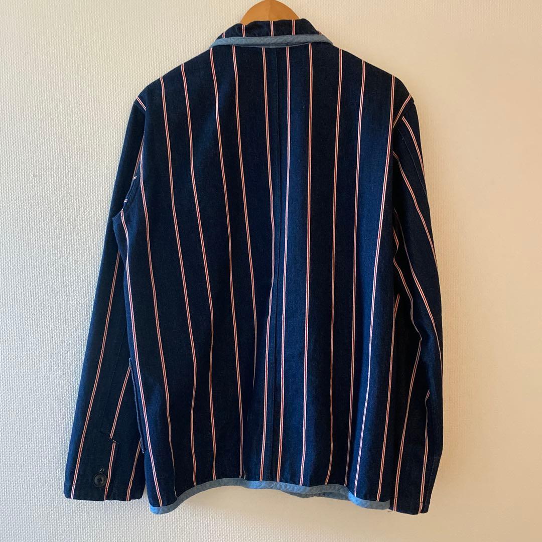 【激レア】CHLORO デニム　ストライプ　ジャケット　カバーオール　サイズ40