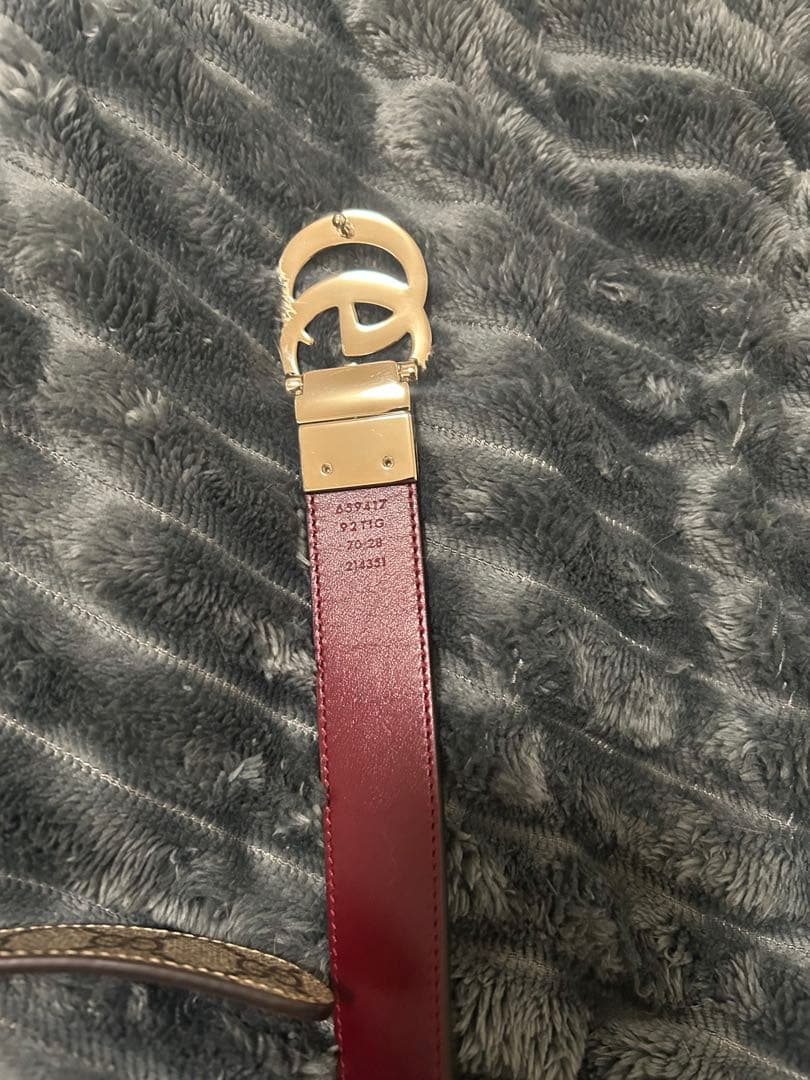 GUCCI GGキャンバス柄 ベルト