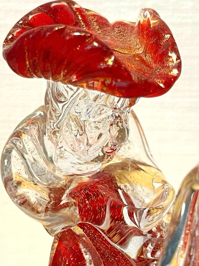 【希少・美品】ベネチアンガラス フィギュリン 人形 ヴェネチアン アンティーク